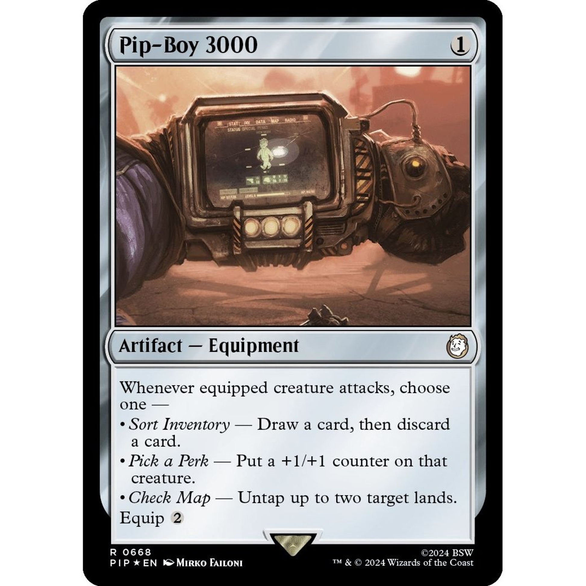 Image for Pip-Boy 3000 (Surge Foil) (668) (PIP) - Magic: The Gathering