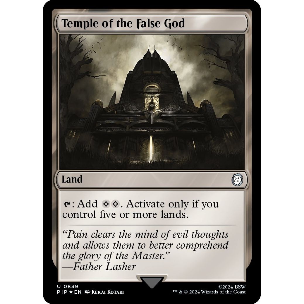 Image for Temple of the False God (Surge Foil) (839) (PIP) - Magic: The Gathering
