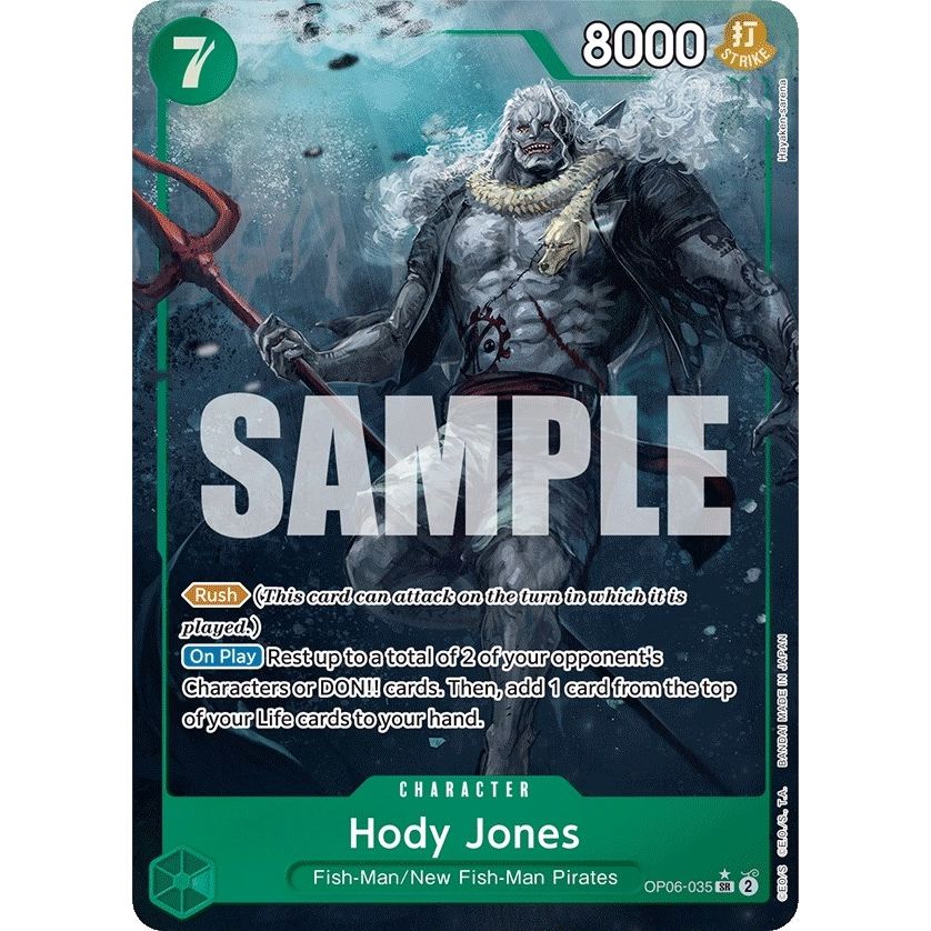 Image for Hody Jones (035) (Alternate Art) (OP06-035) (OP06) - One Piece Card Game