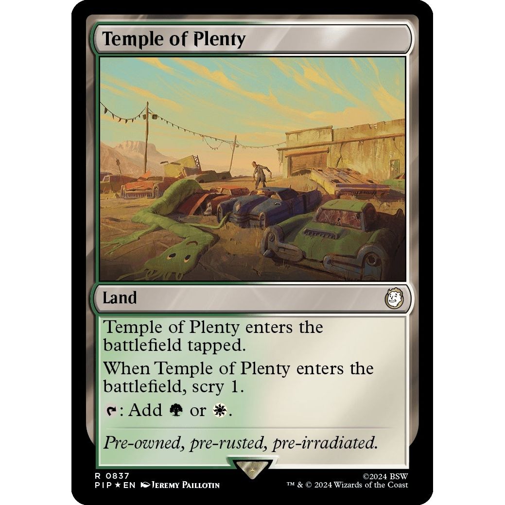 Image for Temple of Plenty (Surge Foil) (837) (PIP) - Magic: The Gathering