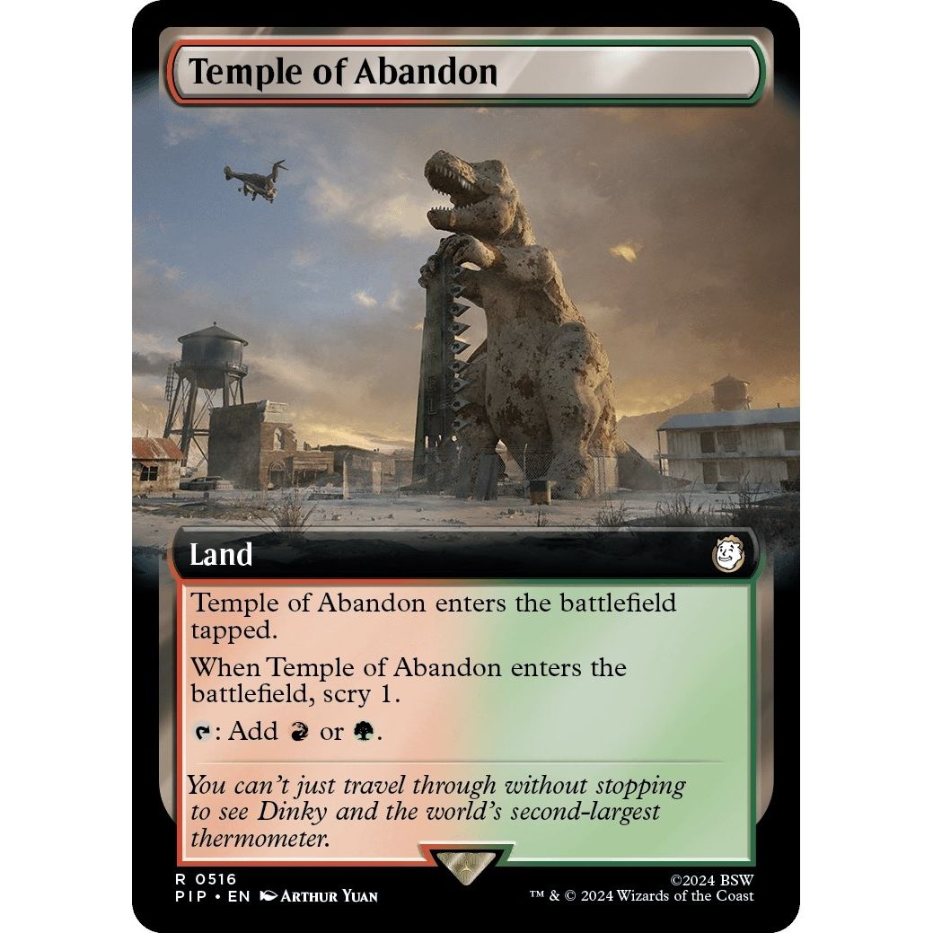 Image for Temple of Abandon (Extended Art) (516) (PIP) - Magic: The Gathering