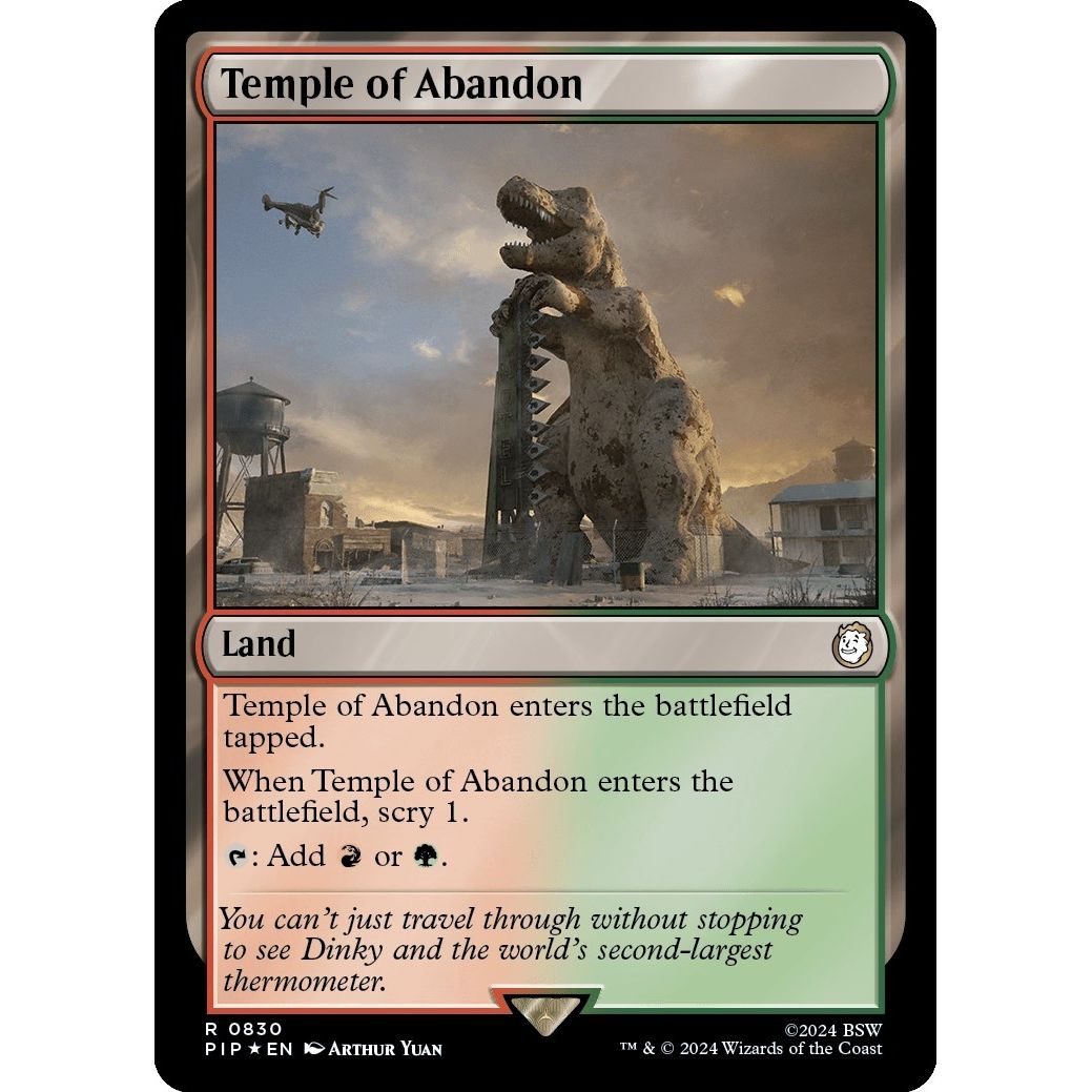 Image for Temple of Abandon (Surge Foil) (830) (PIP) - Magic: The Gathering