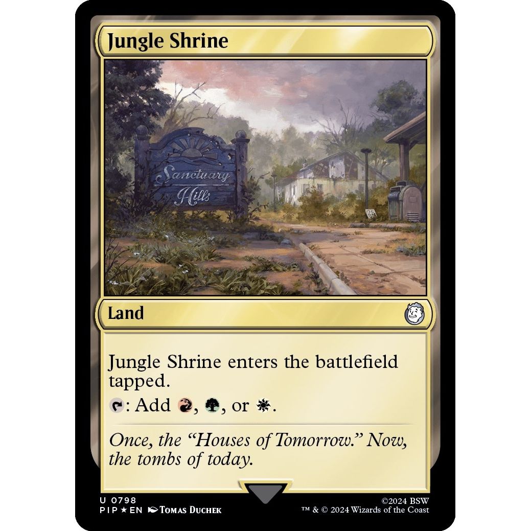 Image for Jungle Shrine (Surge Foil) (798) (PIP) - Magic: The Gathering