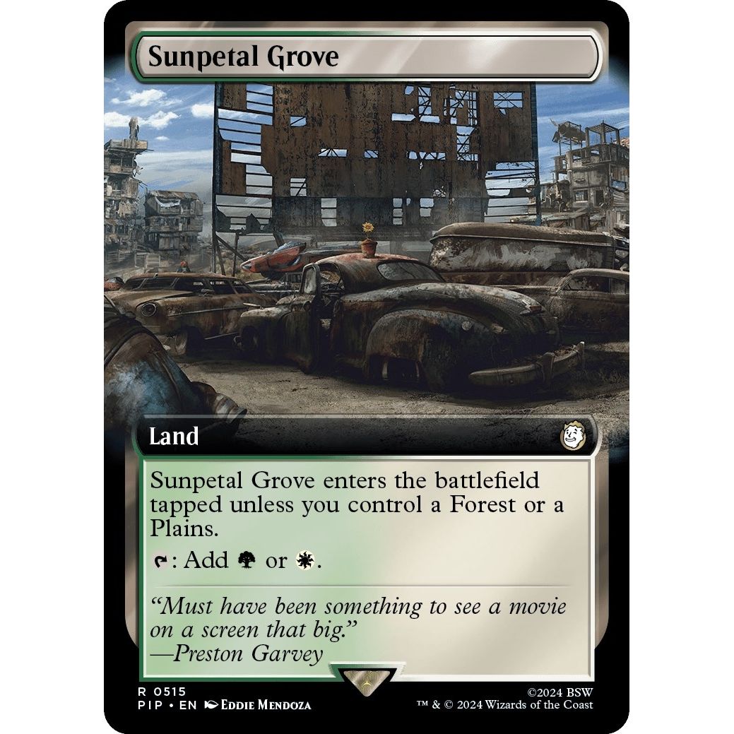 Image for Sunpetal Grove (Extended Art) (515) (PIP) - Magic: The Gathering