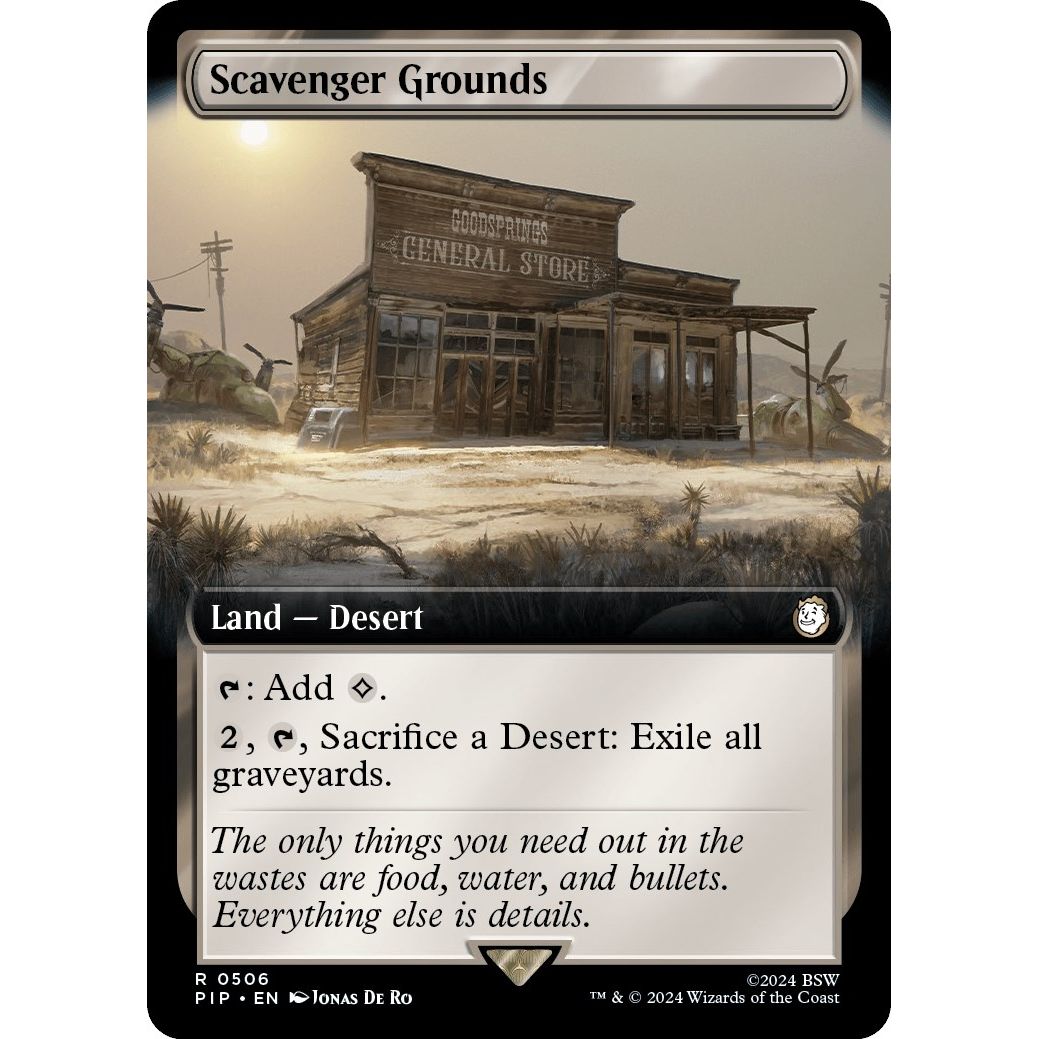 Image for Scavenger Grounds (Extended Art) (506) (PIP) - Magic: The Gathering