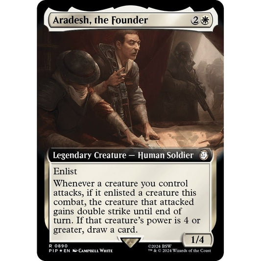 Image for Aradesh, the Founder (Extended Art) (Surge Foil) (890) (PIP) - Magic: The Gathering