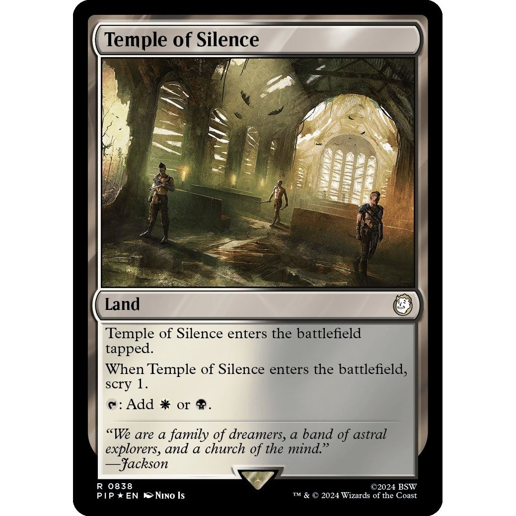 Image for Temple of Silence (Surge Foil) (838) (PIP) - Magic: The Gathering