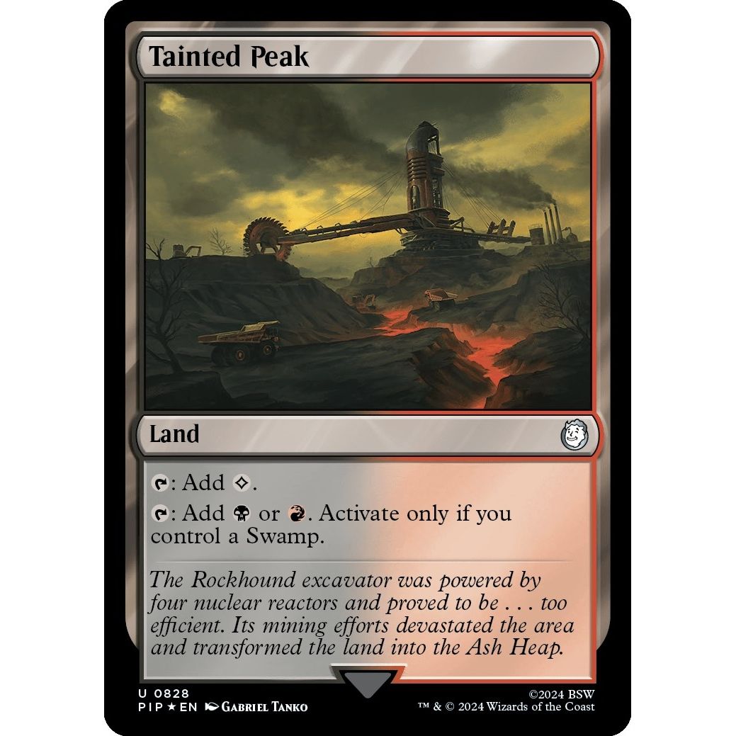 Image for Tainted Peak (Surge Foil) (828) (PIP) - Magic: The Gathering