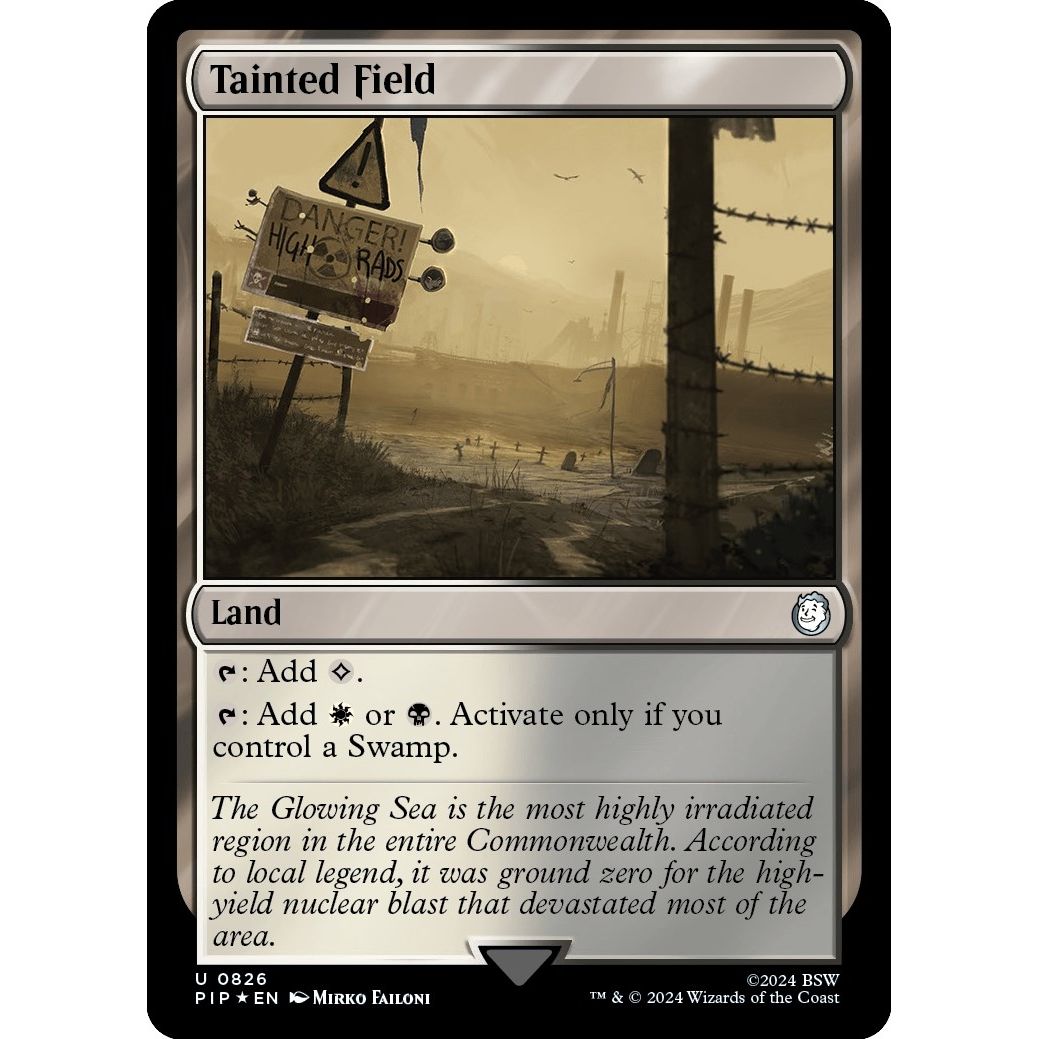Image for Tainted Field (Surge Foil) (826) (PIP) - Magic: The Gathering