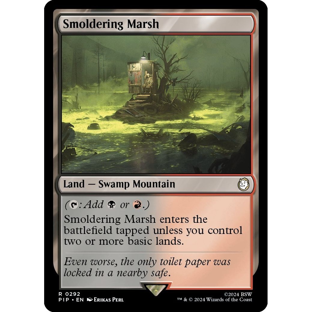 Image for Smoldering Marsh (292) (PIP) - Magic: The Gathering