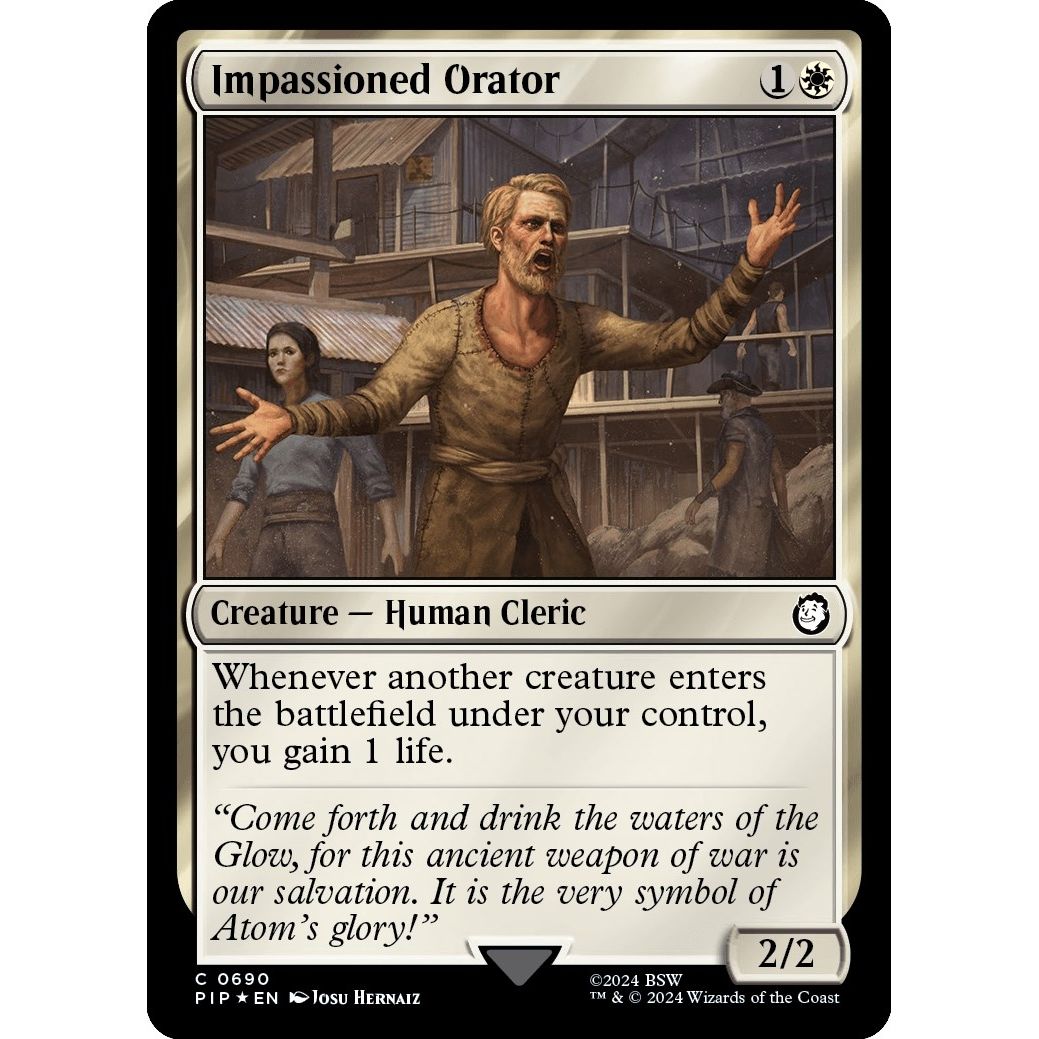 Image for Impassioned Orator (Surge Foil) (690) (PIP) - Magic: The Gathering