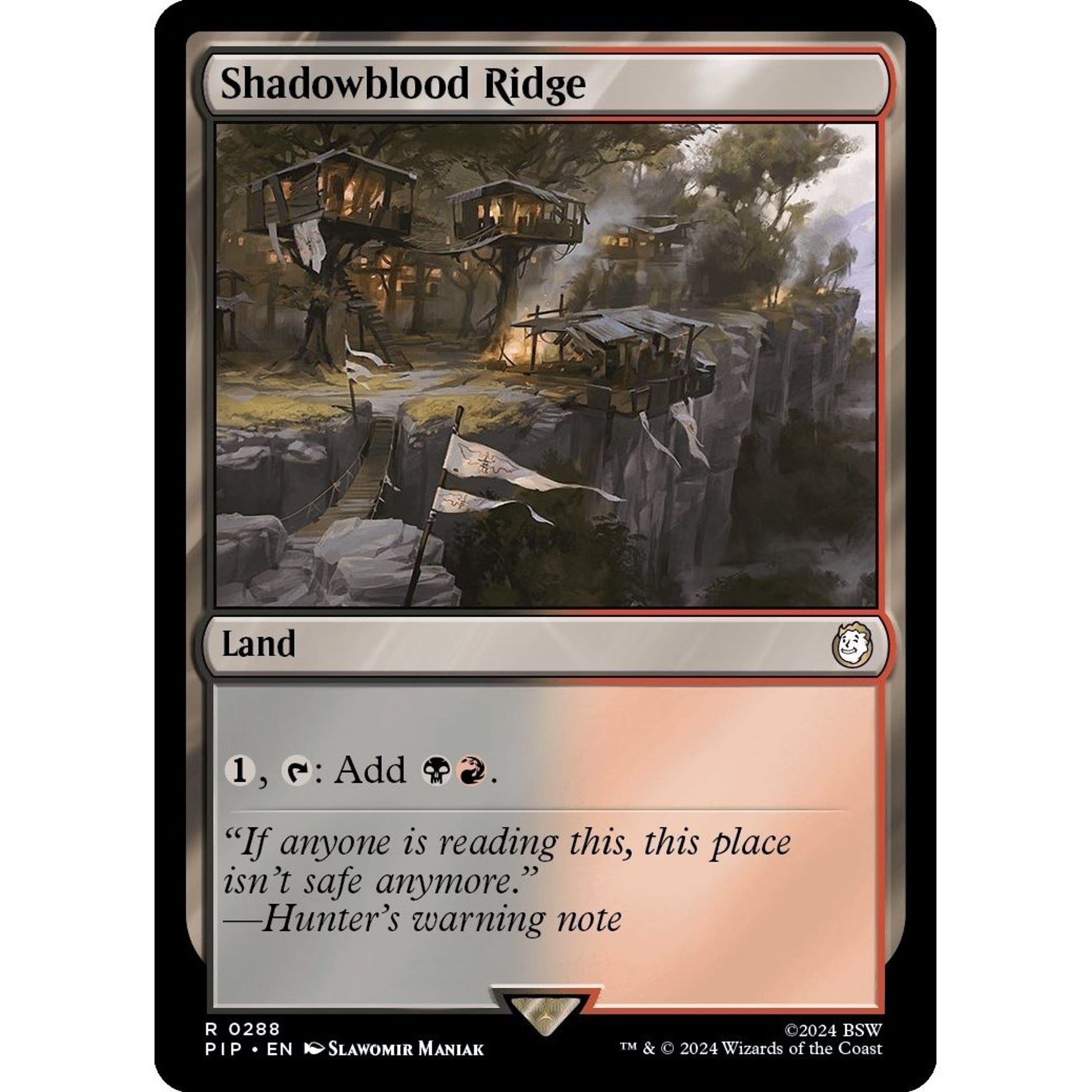 Image for Shadowblood Ridge (288) (PIP) - Magic: The Gathering
