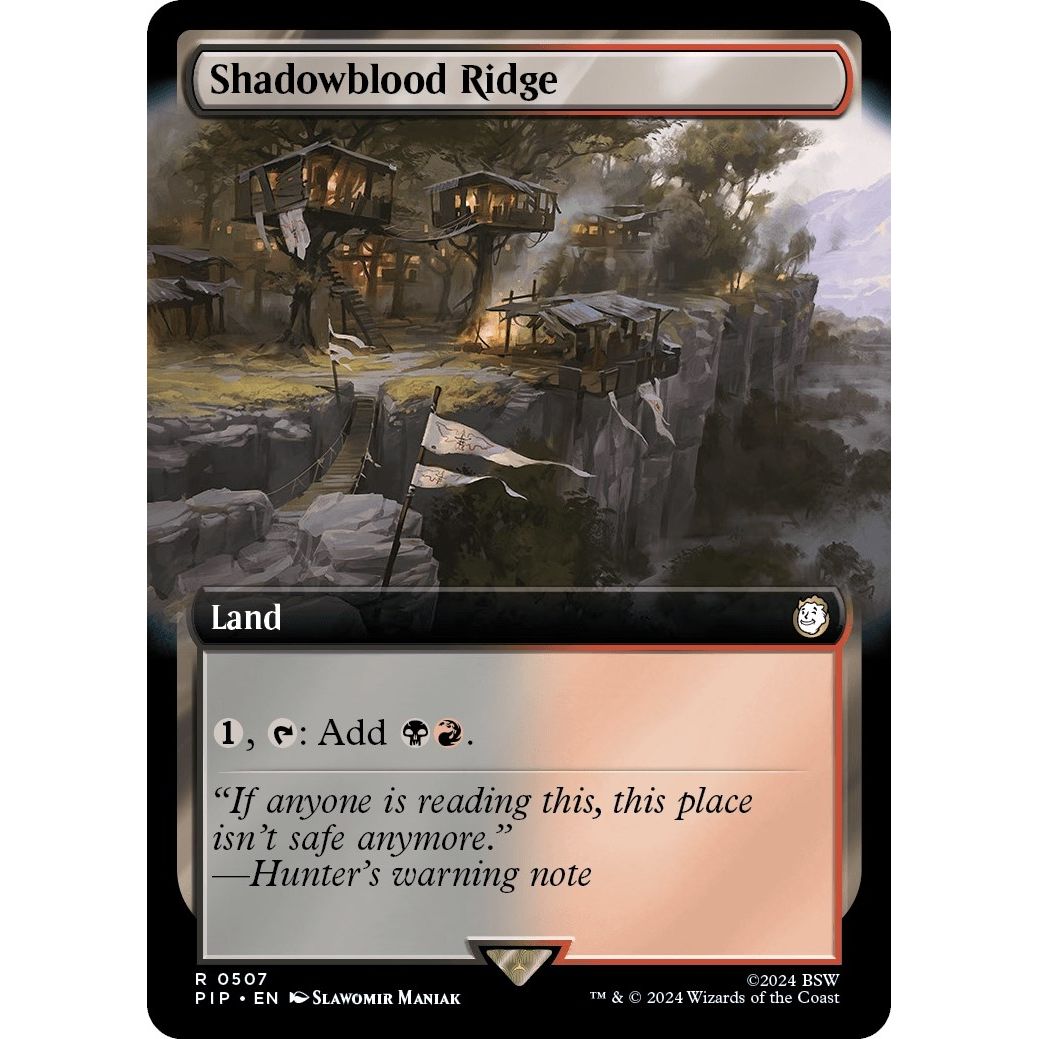 Image for Shadowblood Ridge (Extended Art) (507) (PIP) - Magic: The Gathering