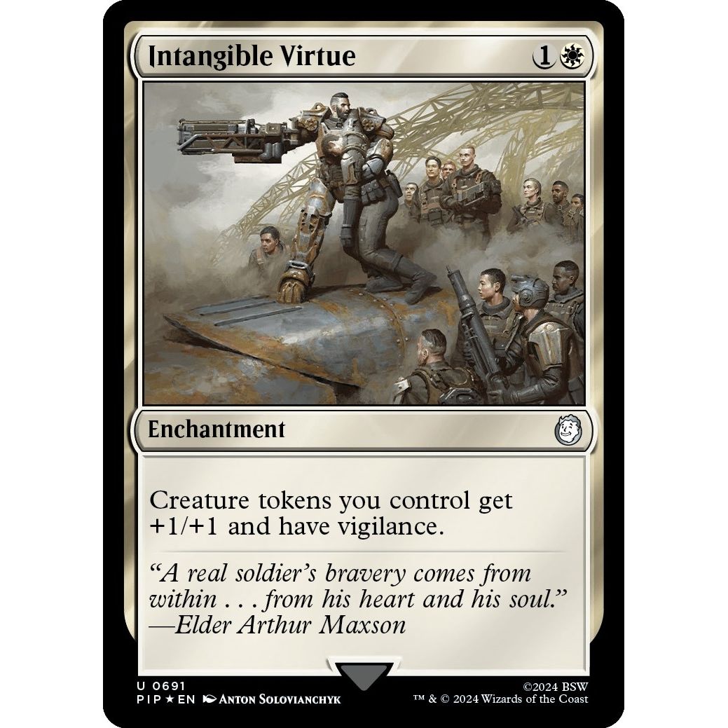 Image for Intangible Virtue (Surge Foil) (691) (PIP) - Magic: The Gathering