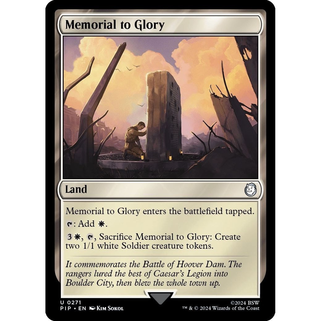 Image for Memorial to Glory (271) (PIP) - Magic: The Gathering