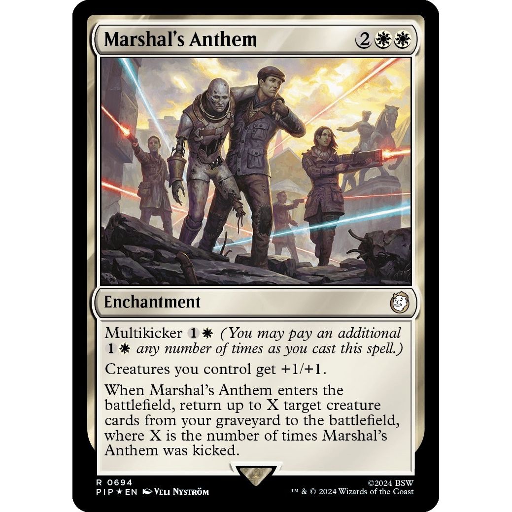 Image for Marshal's Anthem (Surge Foil) (694) (PIP) - Magic: The Gathering