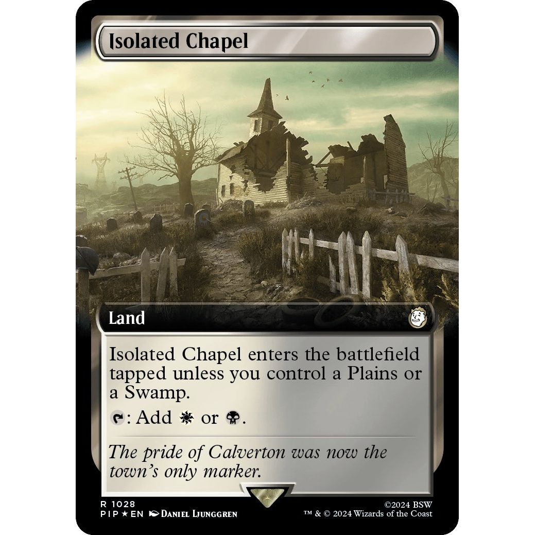 Image for Isolated Chapel (Extended Art) (Surge Foil) (1028) (PIP) - Magic: The Gathering