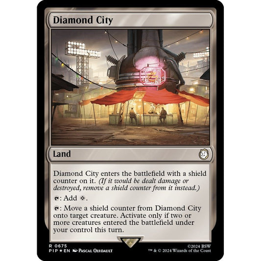 Image for Diamond City (Surge Foil) (675) (PIP) - Magic: The Gathering
