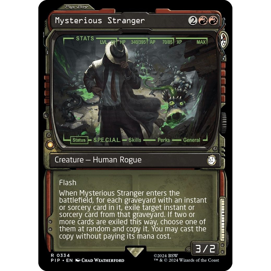 Image for Mysterious Stranger (Showcase) (334) (PIP) - Magic: The Gathering