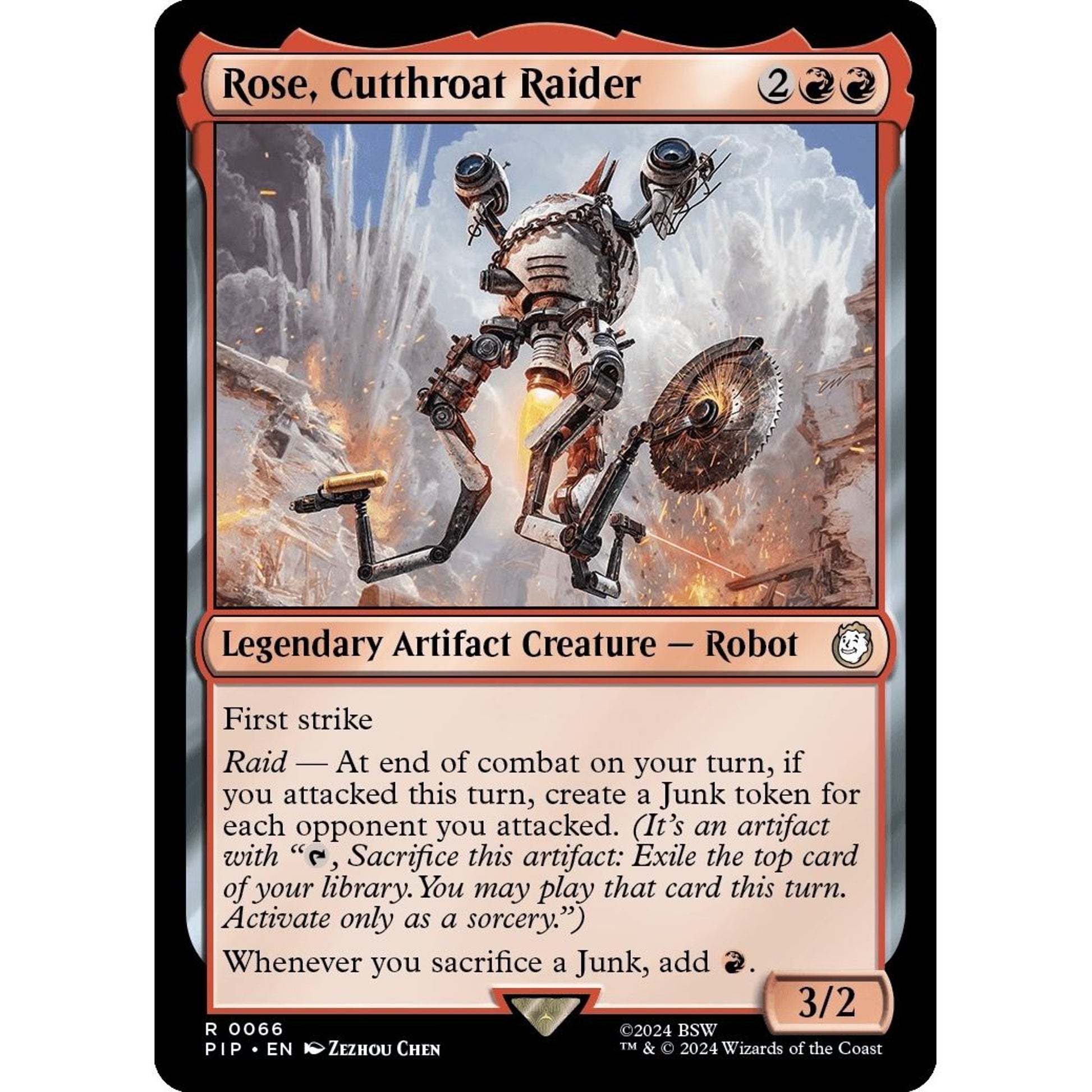 Image for Rose, Cutthroat Raider (66) (PIP) - Magic: The Gathering