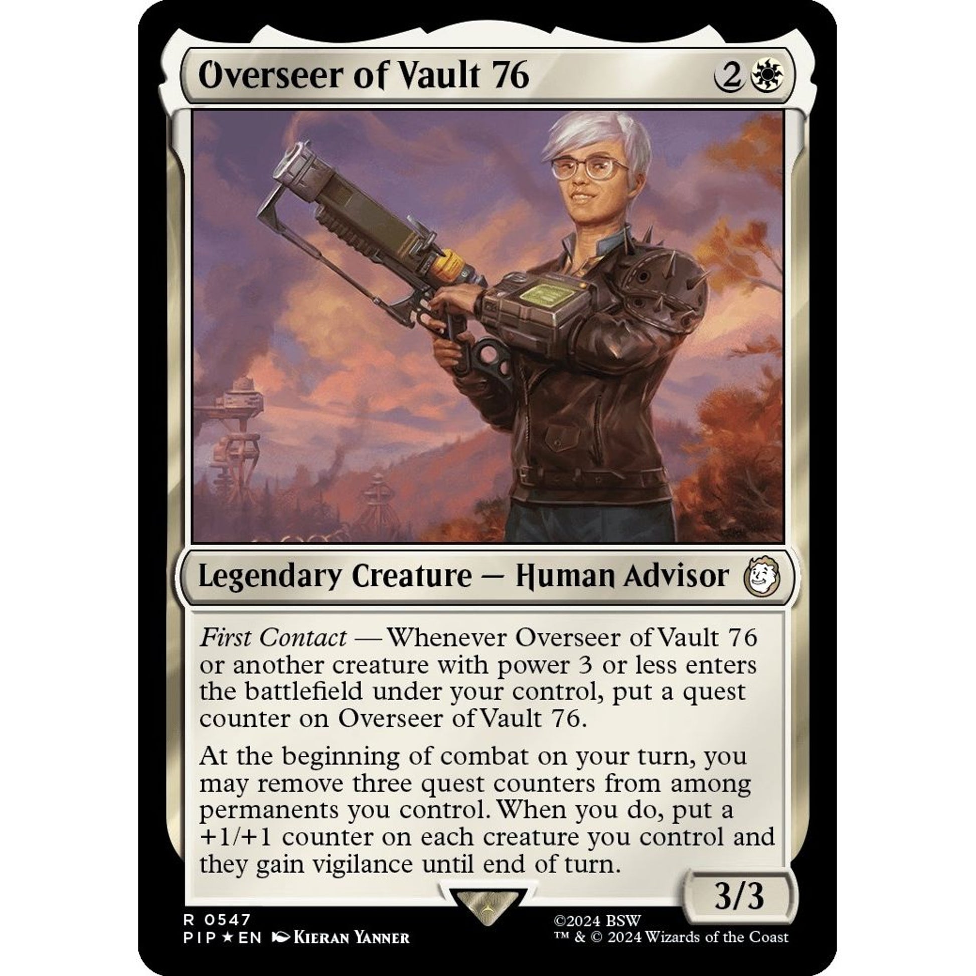 Image for Overseer of Vault 76 (Surge Foil) (547) (PIP) - Magic: The Gathering