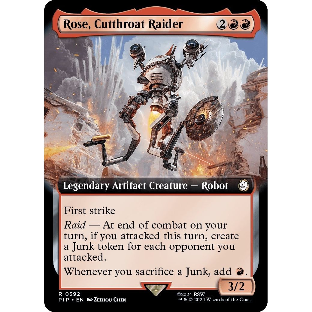 Image for Rose, Cutthroat Raider (Extended Art) (392) (PIP) - Magic: The Gathering