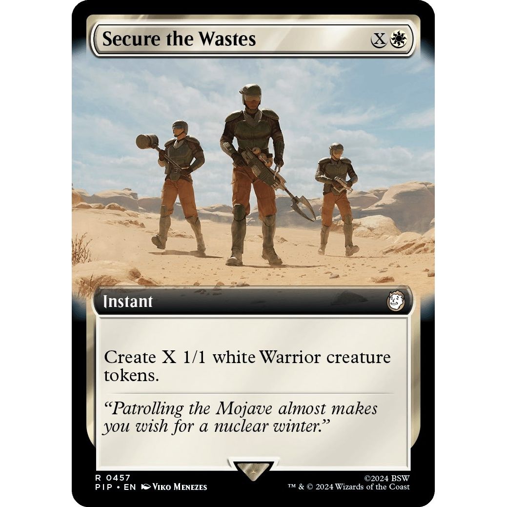 Image for Secure the Wastes (Extended Art) (457) (PIP) - Magic: The Gathering