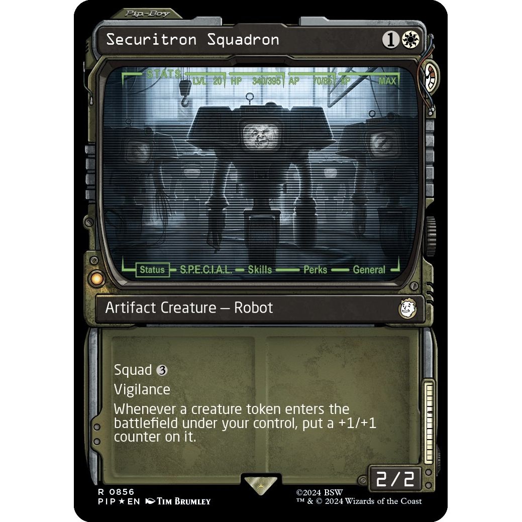 Image for Securitron Squadron (Showcase) (Surge Foil) (856) (PIP) - Magic: The Gathering