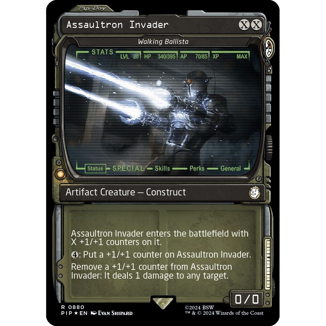 Image for Assaultron Invader - Walking Ballista (Showcase) (Surge Foil) (880) (PIP) - Magic: The Gathering