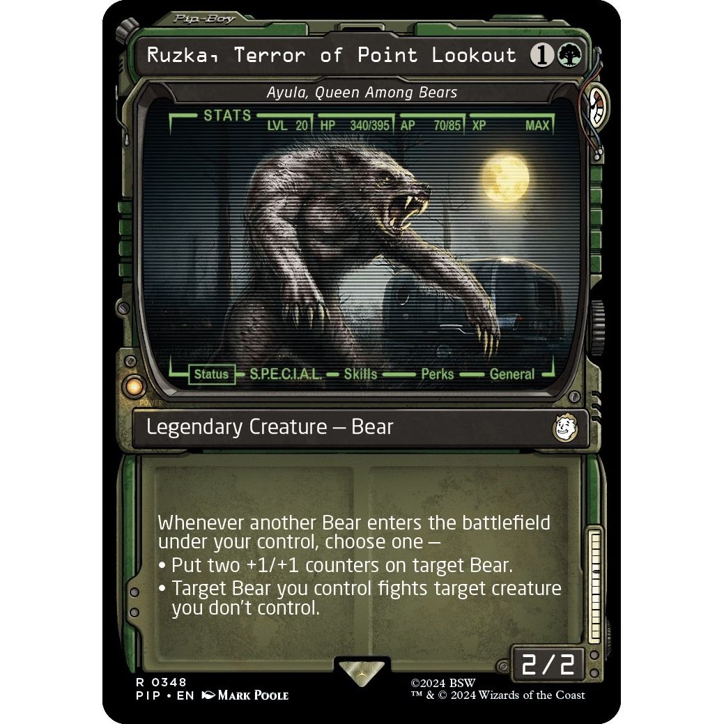 Image for Ruzka, Terror of Point Lookout - Ayula, Queen Among Bears (Showcase) (348) (PIP) - Magic: The Gathering