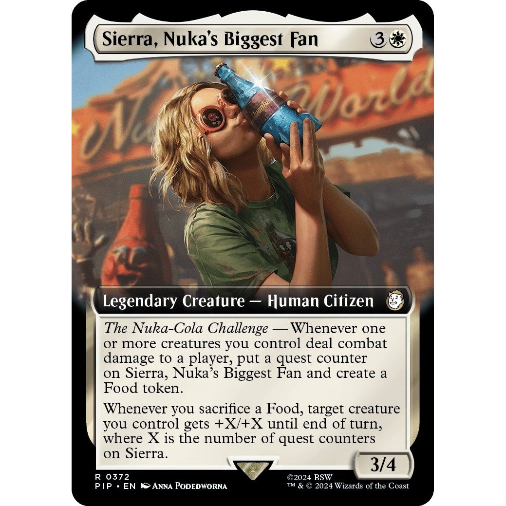 Image for Sierra, Nuka's Biggest Fan (Extended Art) (372) (PIP) - Magic: The Gathering