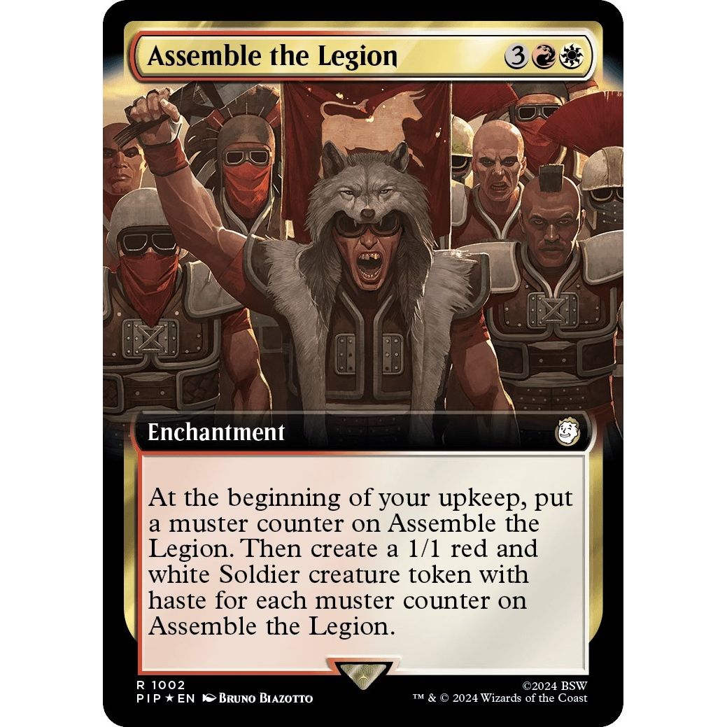 Image for Assemble the Legion (Extended Art) (Surge Foil) (1002) (PIP) - Magic: The Gathering