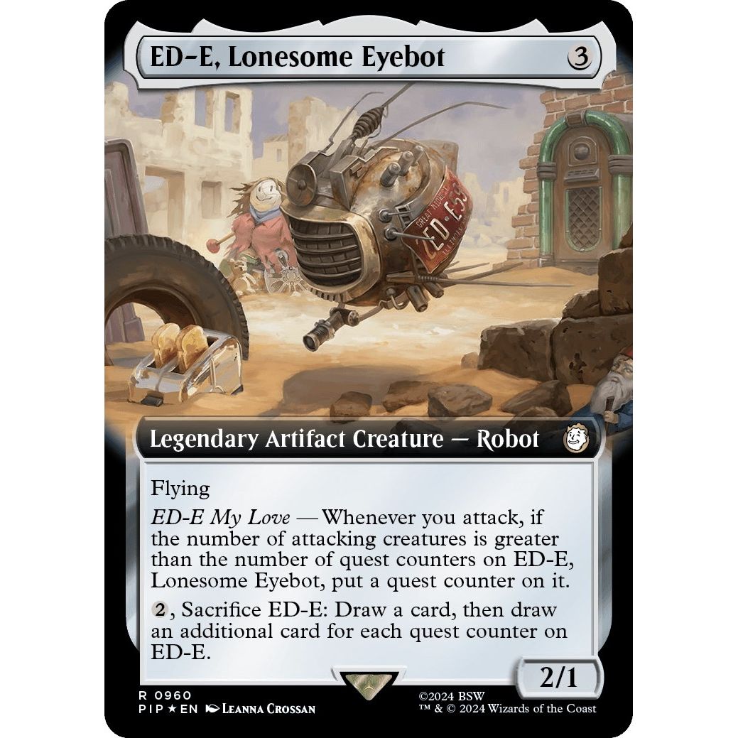 Image for ED-E, Lonesome Eyebot (Extended Art) (Surge Foil) (960) (PIP) - Magic: The Gathering