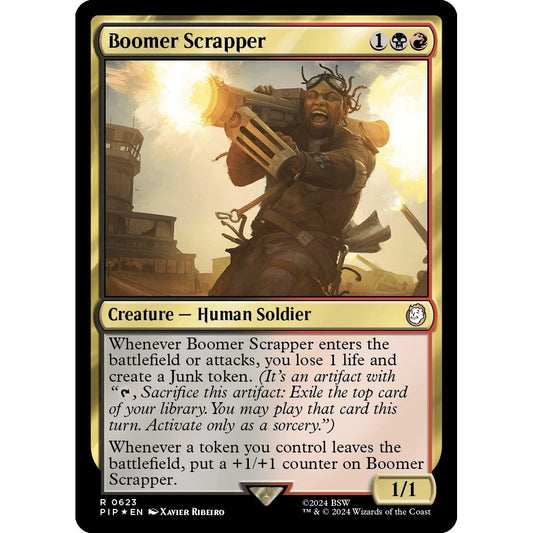 Image for Boomer Scrapper (Surge Foil) (623) (PIP) - Magic: The Gathering