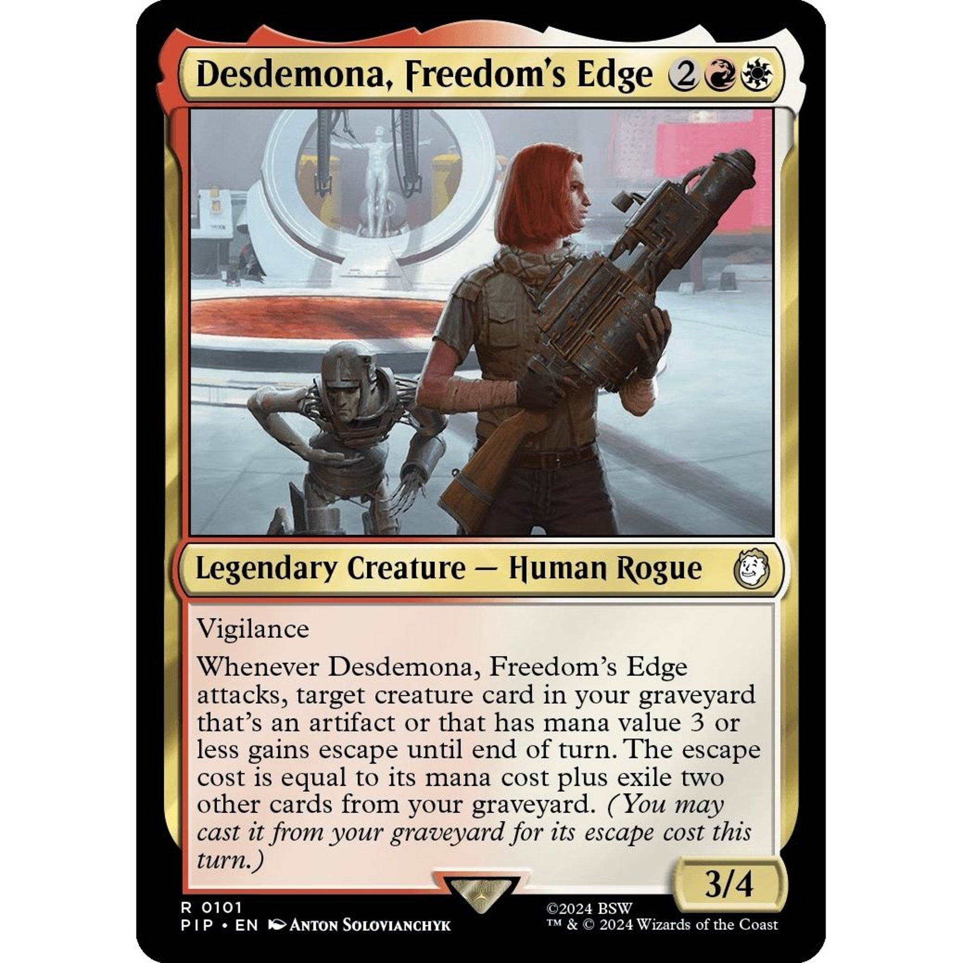 Image for Desdemona, Freedom's Edge (101) (PIP) - Magic: The Gathering