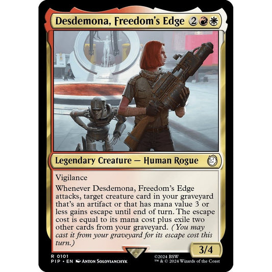 Image for Desdemona, Freedom's Edge (101) (PIP) - Magic: The Gathering
