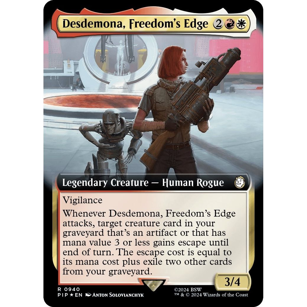 Image for Desdemona, Freedom's Edge (Extended Art) (Surge Foil) (940) (PIP) - Magic: The Gathering