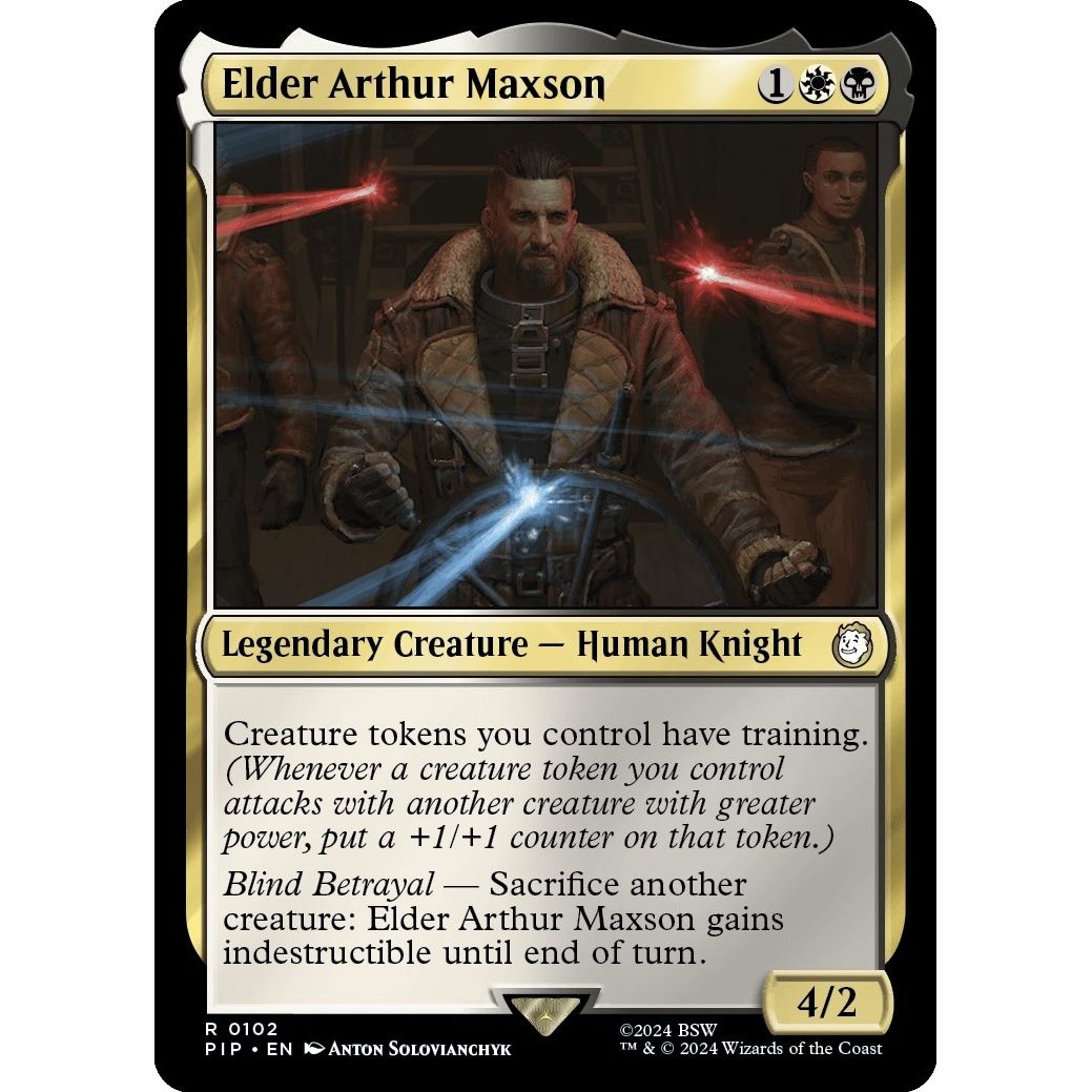 Image for Elder Arthur Maxson (102) (PIP) - Magic: The Gathering