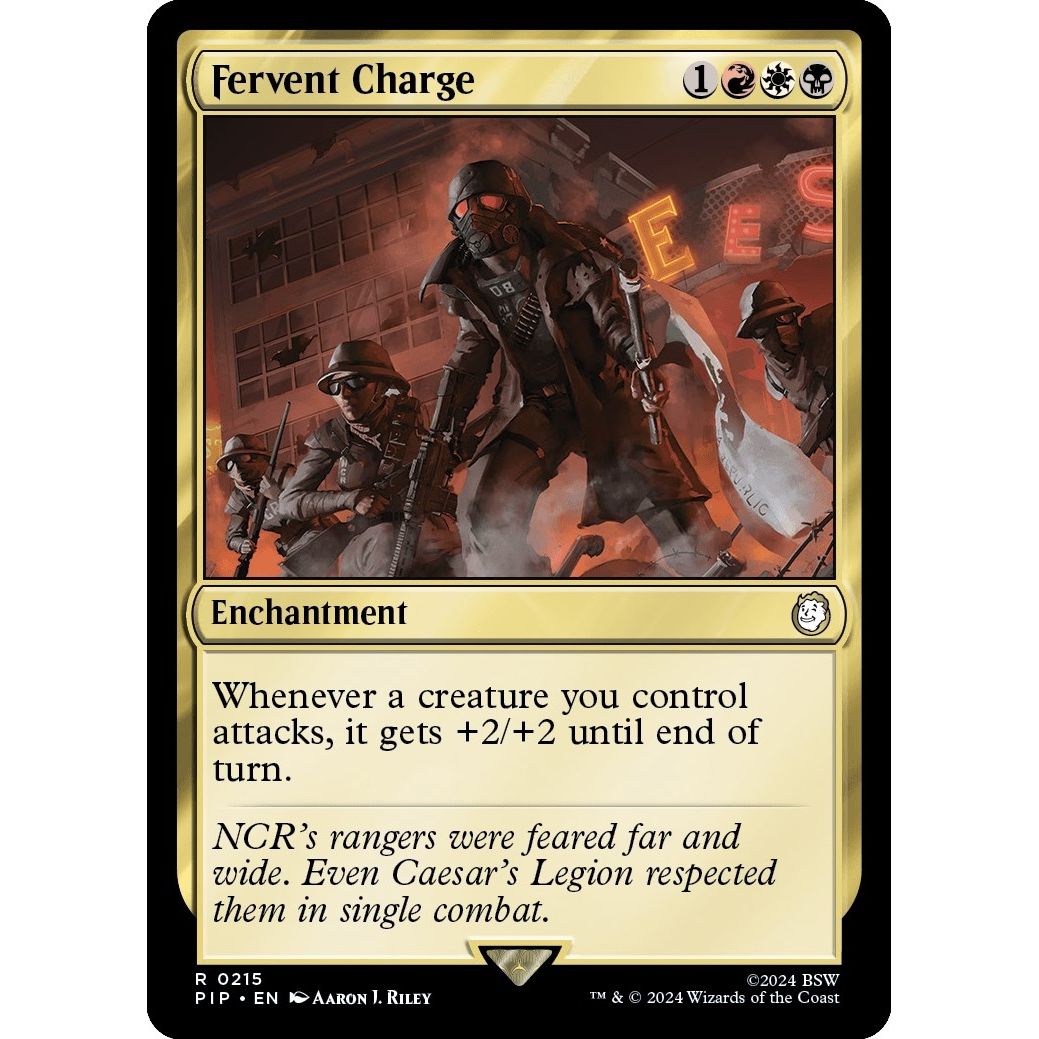 Image for Fervent Charge (215) (PIP) - Magic: The Gathering