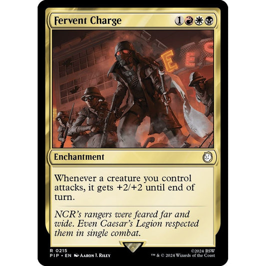Image for Fervent Charge (215) (PIP) - Magic: The Gathering