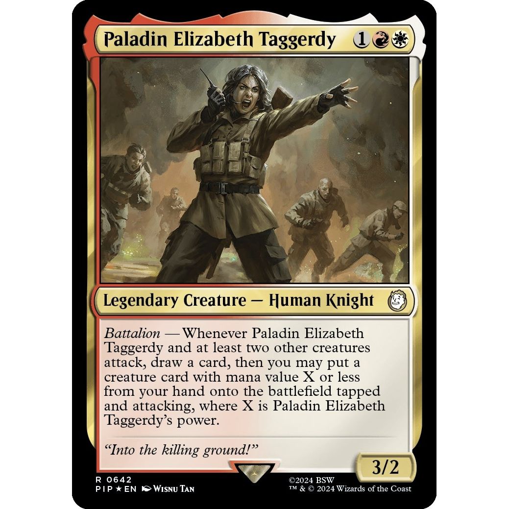 Image for Paladin Elizabeth Taggerdy (Surge Foil) (642) (PIP) - Magic: The Gathering