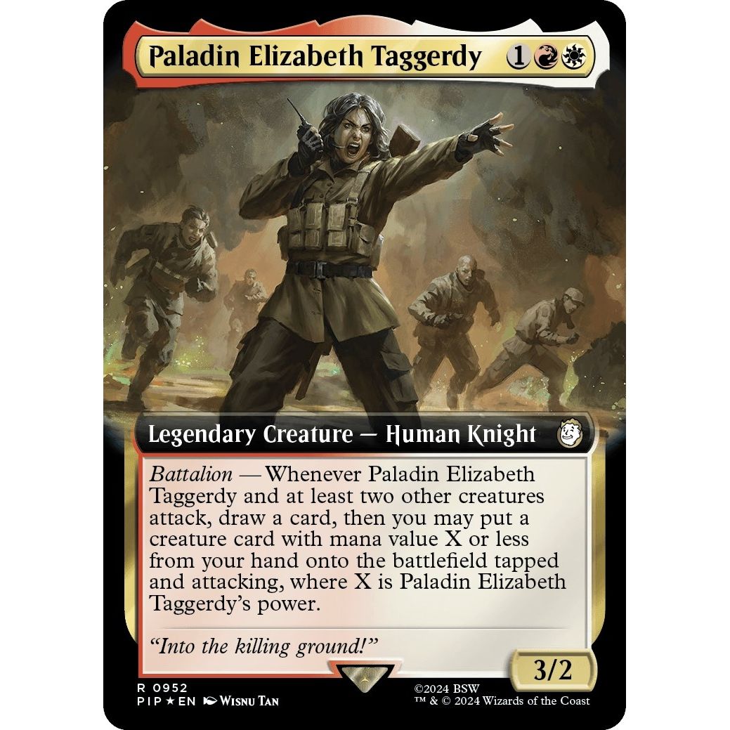 Image for Paladin Elizabeth Taggerdy (Extended Art) (Surge Foil) (952) (PIP) - Magic: The Gathering