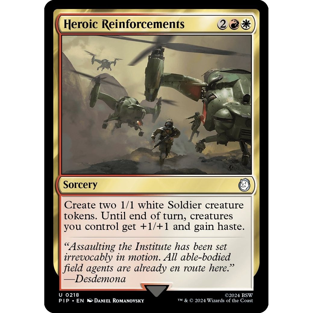 Image for Heroic Reinforcements (218) (PIP) - Magic: The Gathering