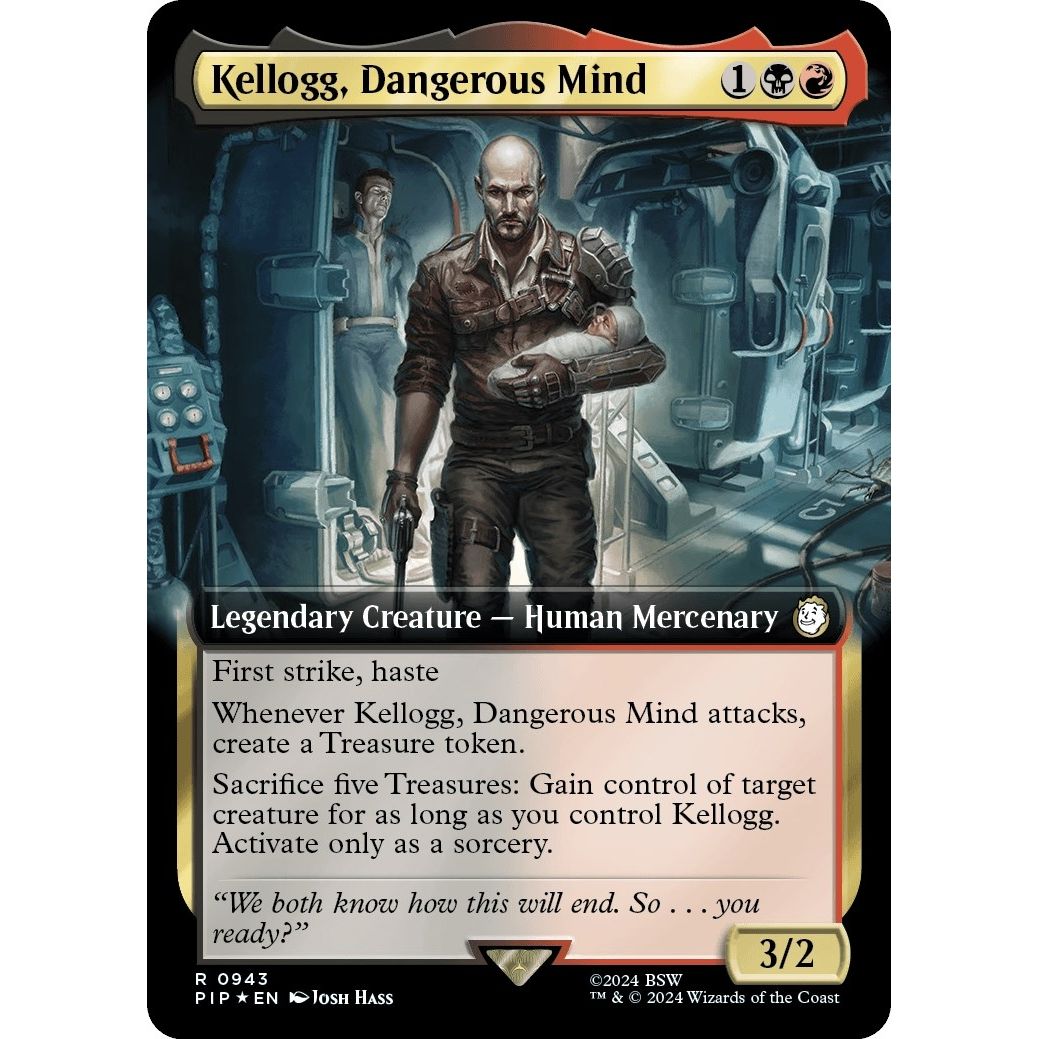 Image for Kellogg, Dangerous Mind (Extended Art) (Surge Foil) (943) (PIP) - Magic: The Gathering