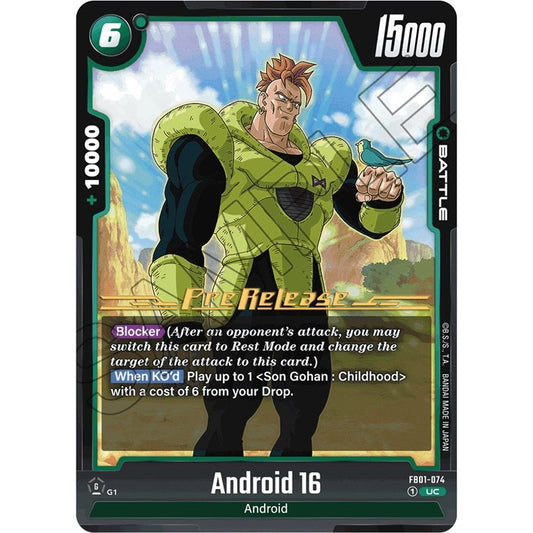 Image for Android 16 - FB01-074 (FB01-074) (FB01_PR) - Dragon Ball Super: Fusion World