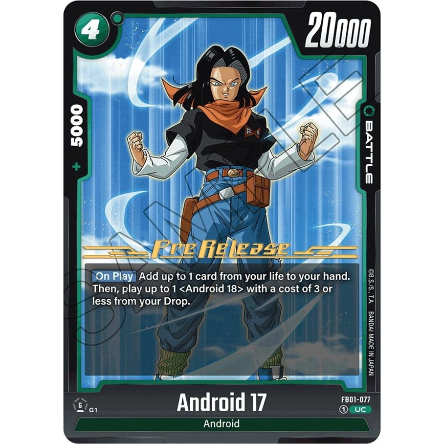Image for Android 17 - FB01-077 (FB01-077) (FB01_PR) - Dragon Ball Super: Fusion World