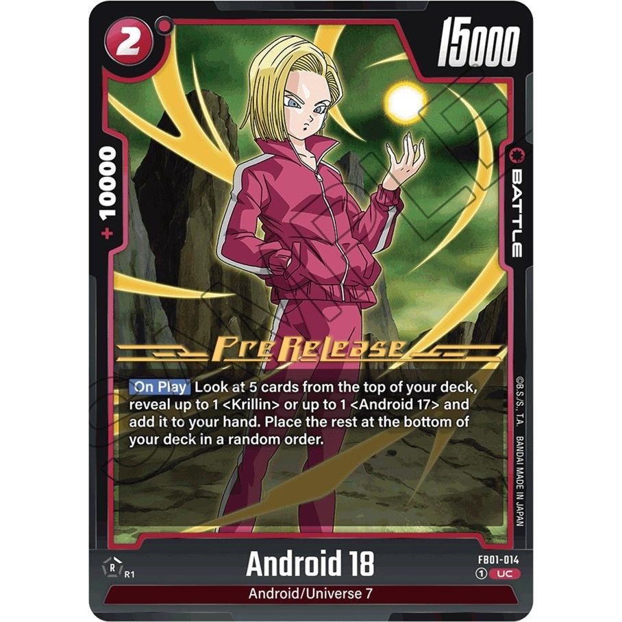Image for Android 18 - FB01-014 (FB01-014) (FB01_PR) - Dragon Ball Super: Fusion World