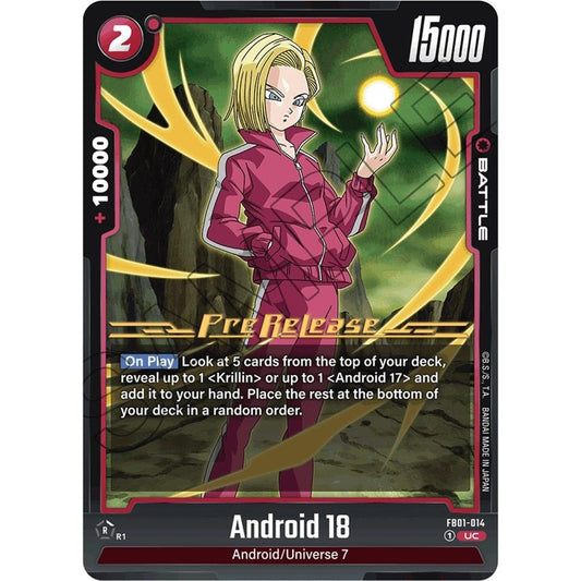 Image for Android 18 - FB01-014 (FB01-014) (FB01_PR) - Dragon Ball Super: Fusion World