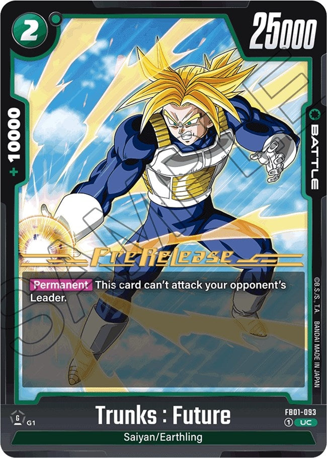 Image for Trunks : Future - FB01-093 (FB01-093) (FB01_PR) - Dragon Ball Super: Fusion World