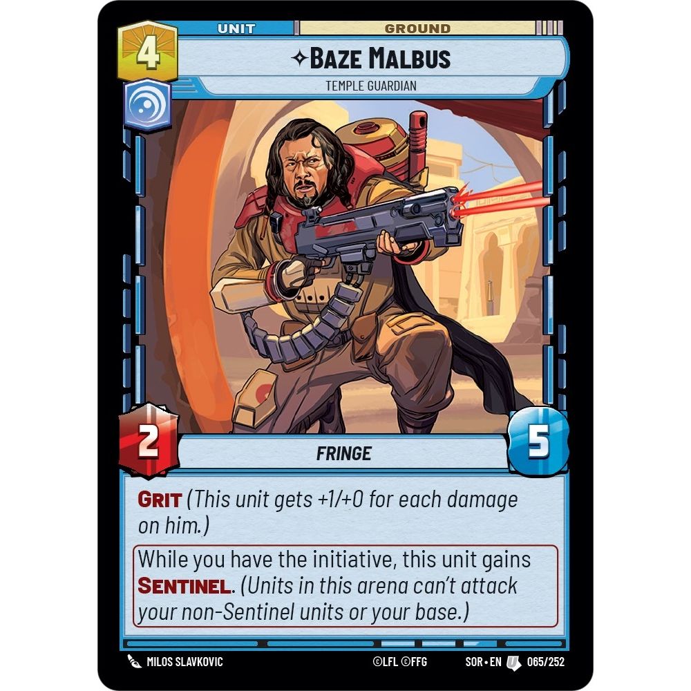 Image for Baze Malbus - Temple Guardian (065/252) (SOR) - Star Wars: Unlimited